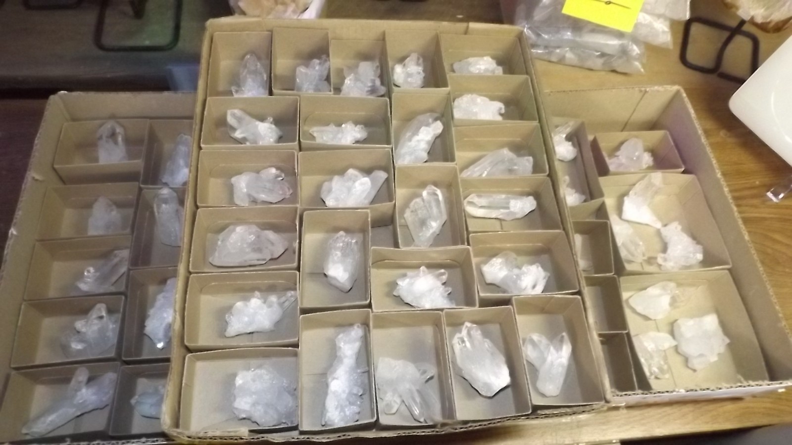 10 Piece Lot - A/B Grade Small Natural Rough Quartz Crystal Clusters