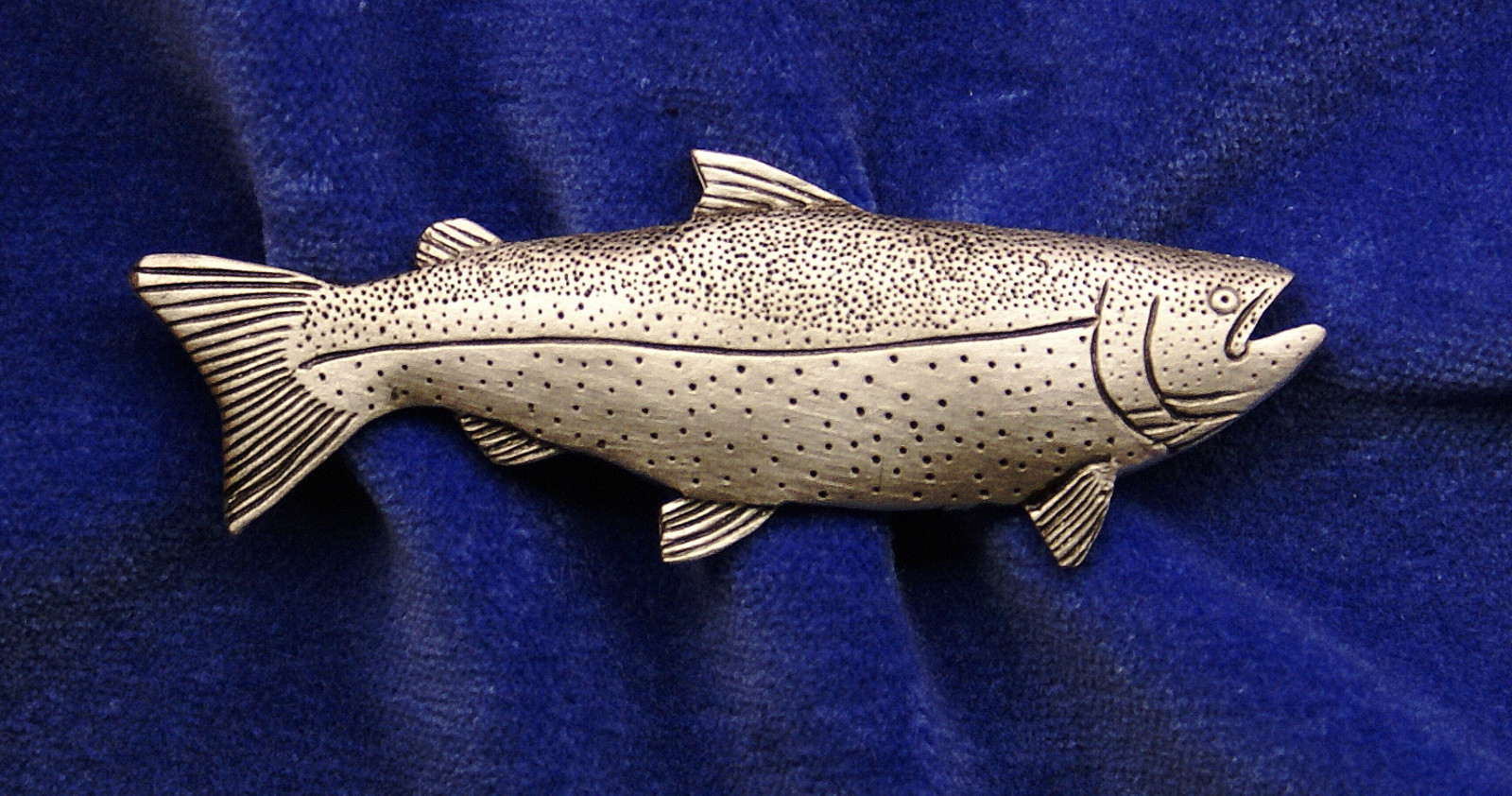 Empire Pewter Salmon Fish Pin Empire Pewter Salmon Fish Pin