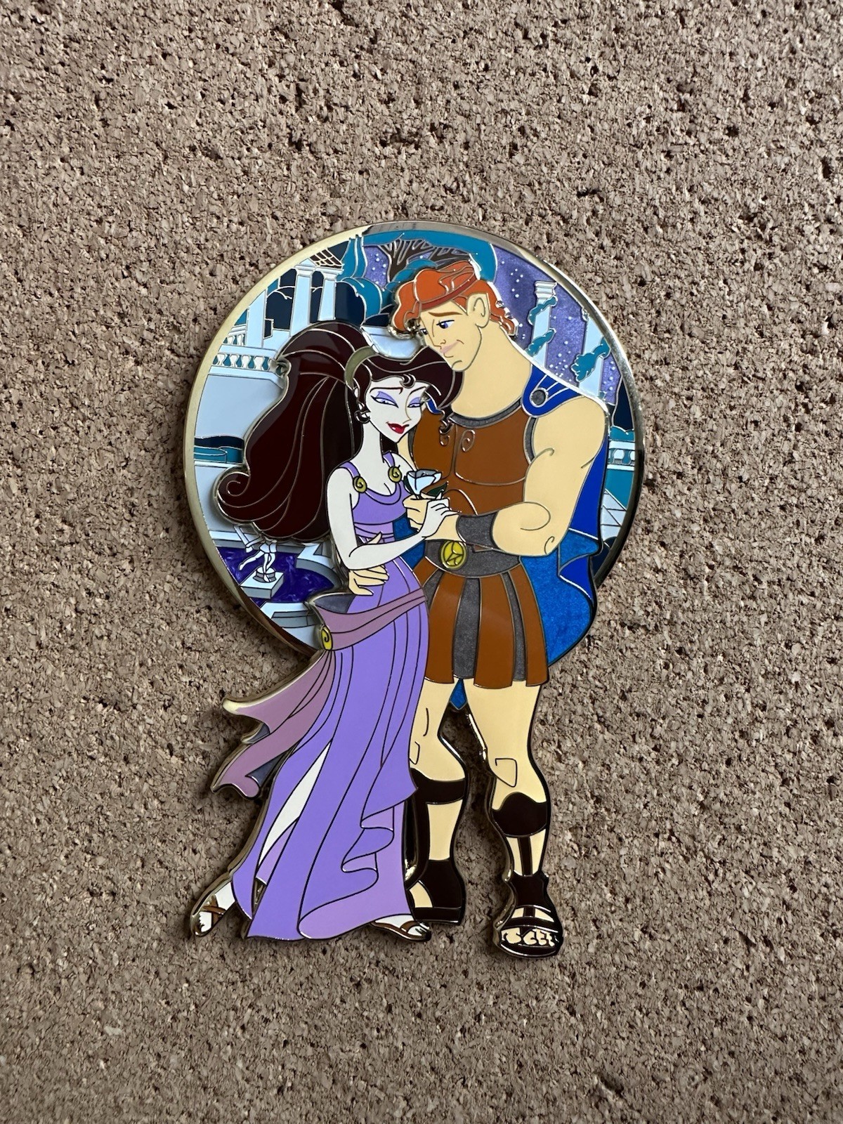 Disney Hercules and Megara Jumbo Fantasy Pin