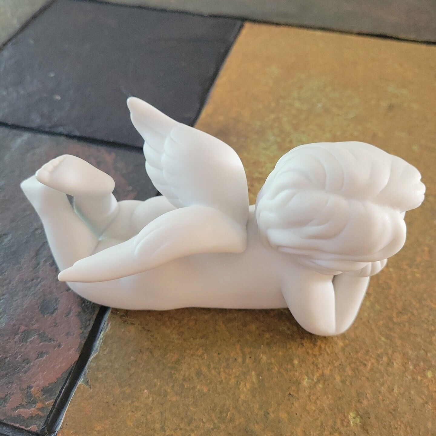 Rosenthal Studio-haus Thinking Angel Statue, Biscuit Porcelain,  EUC 