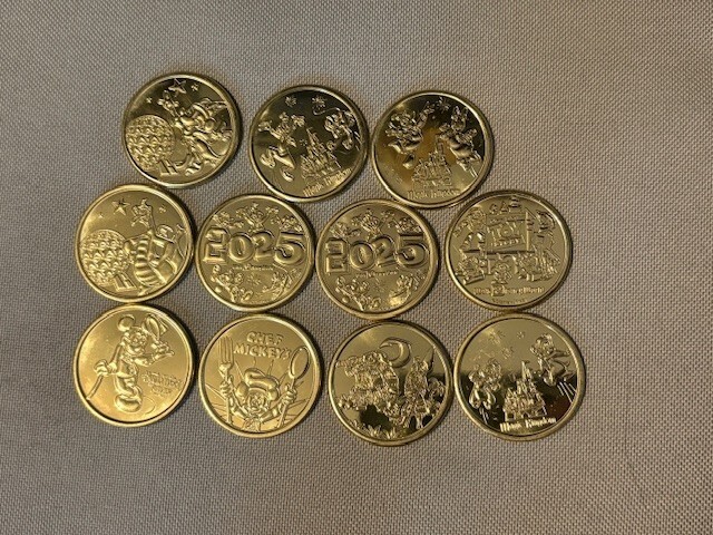 Walt Disney World 2025 Medallion Coins NEW (Pick Your Coin) Updated 06/25