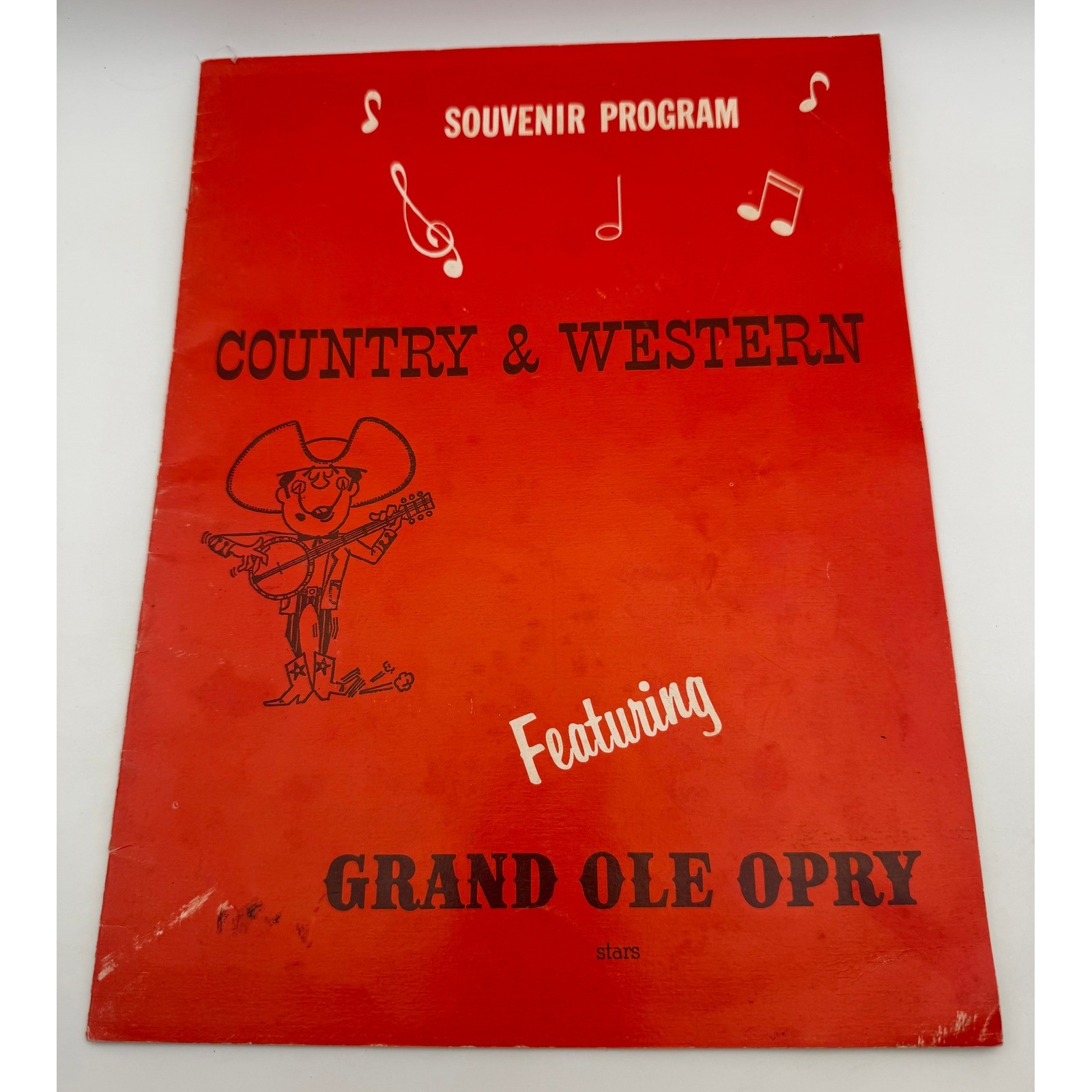 Vintage Grand Ole Opry Country & Western Souvenir Program Sho-Bud Ads