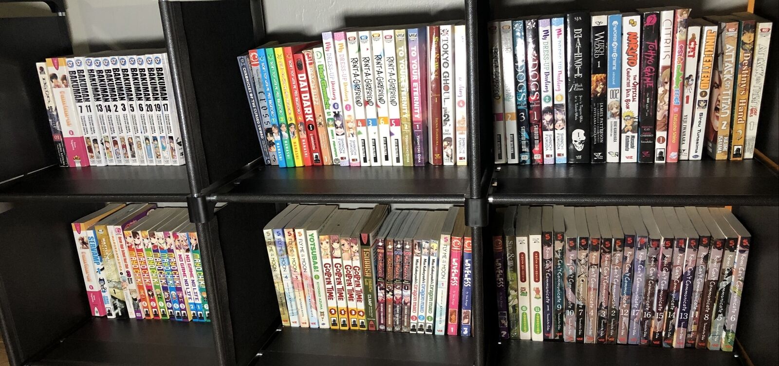 manga lot Of 250   Mixed. Deathnote, One Punch Man,devil Part Timer,Black clover