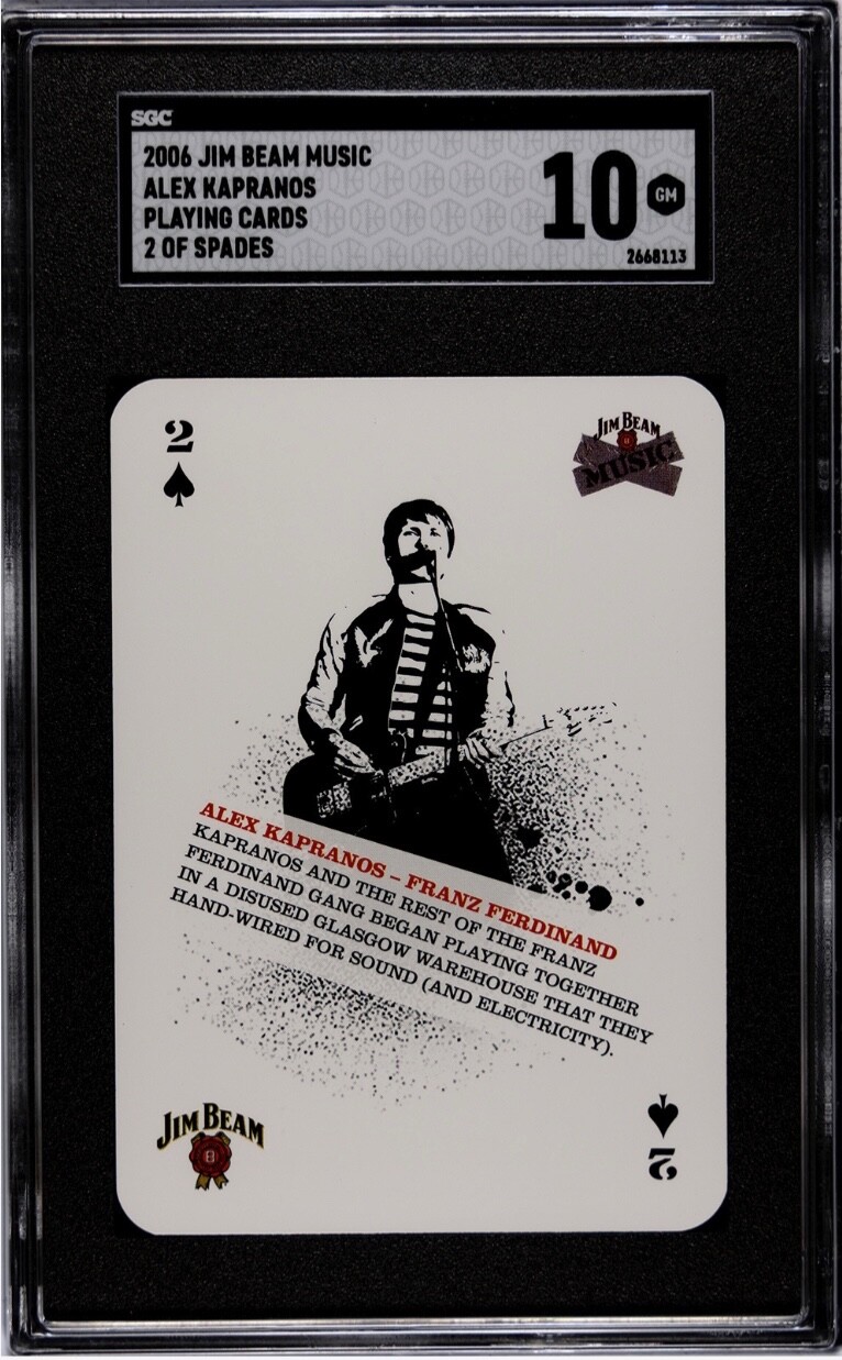 2006 Jim Beam Playing Card FRANZ FERDINAND Alex Kapranos SGC 10 Rookie RC Pop 1
