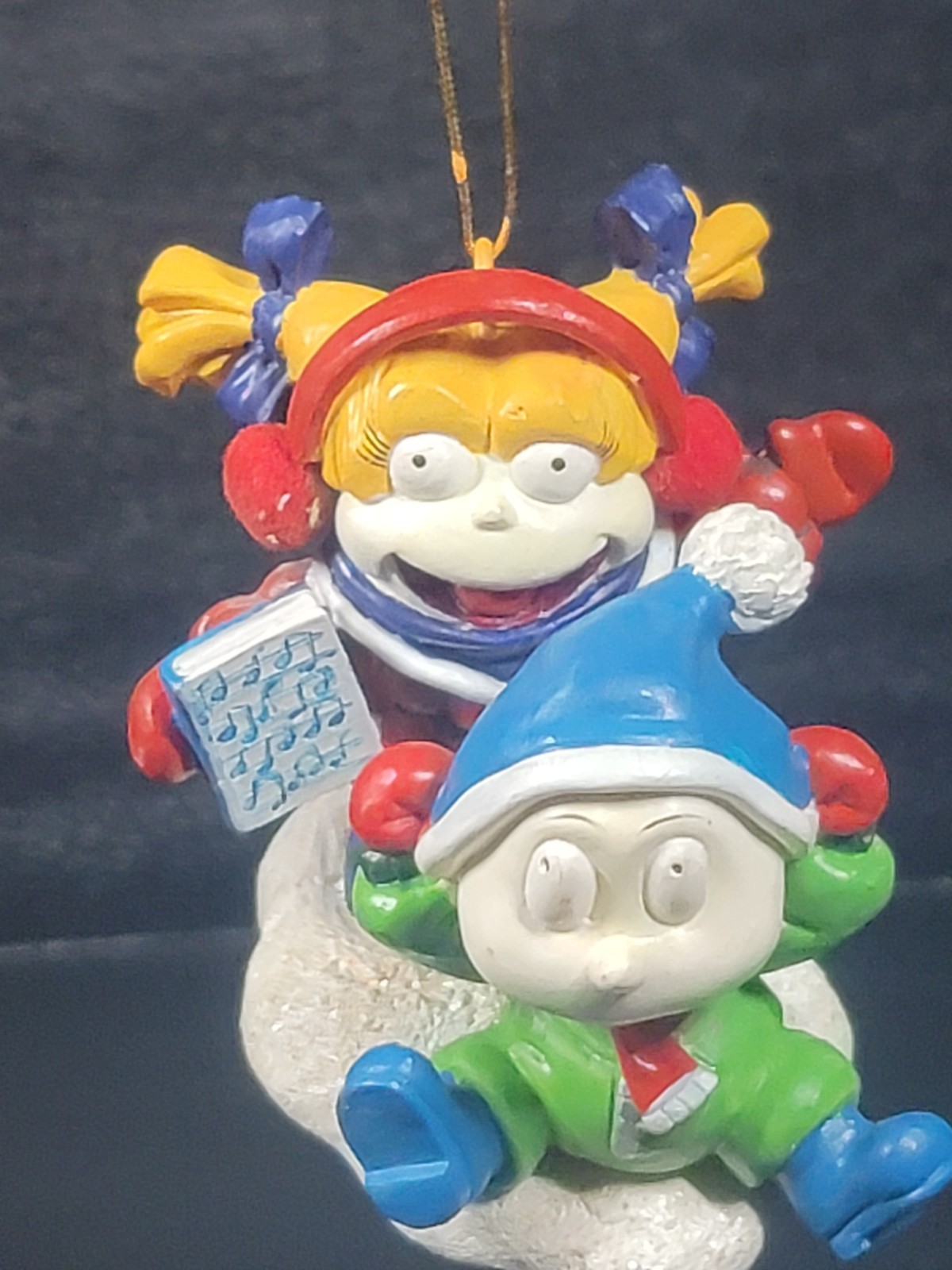 2002 Nickelodeon Rugrats Sledding Christmas Ornament 3\ 2002 Nickelodeon Rugrats Sledding Christmas Ornament 3\