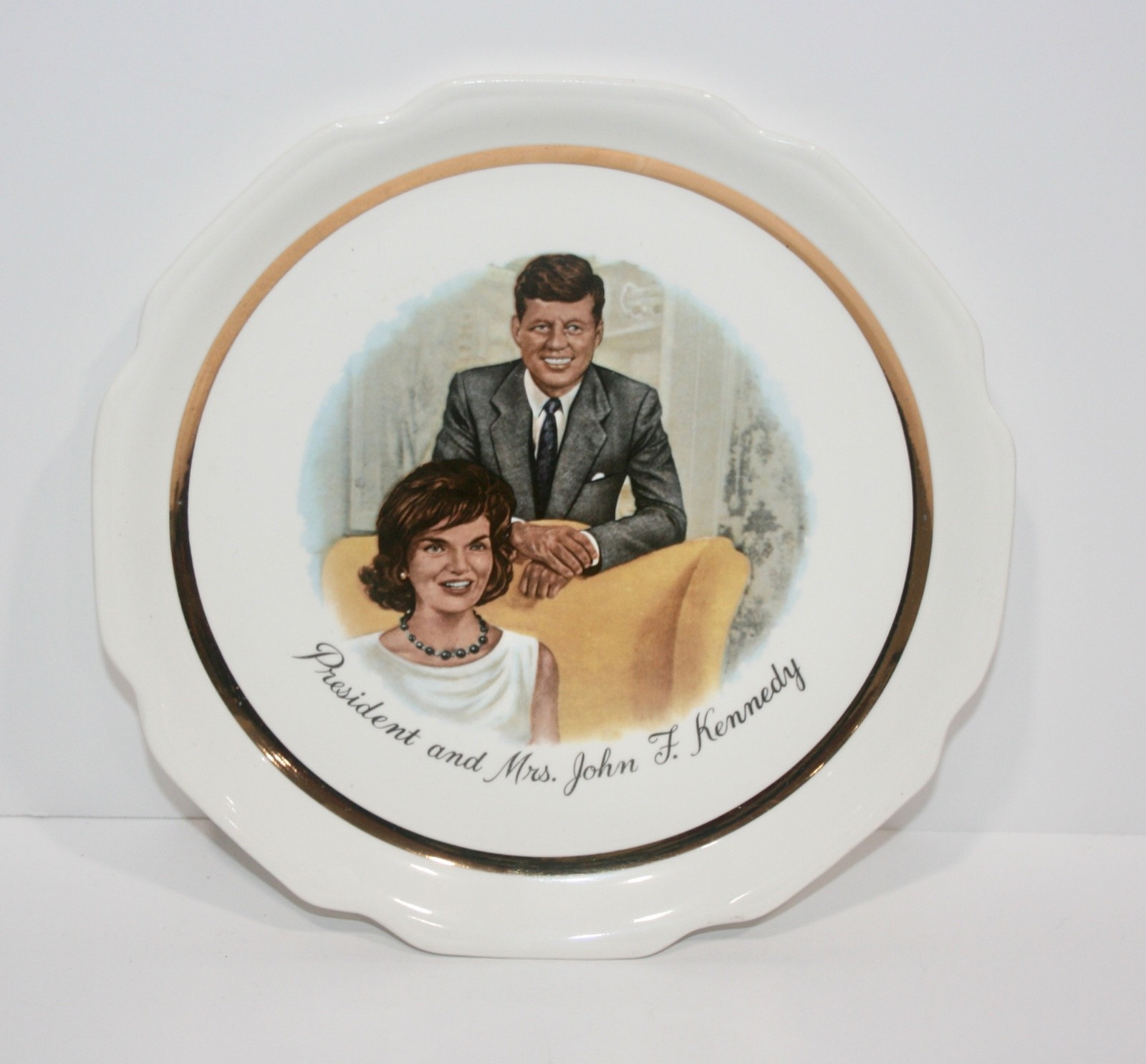 President And Mrs. John F. Kennedy Commemorative Plate - 