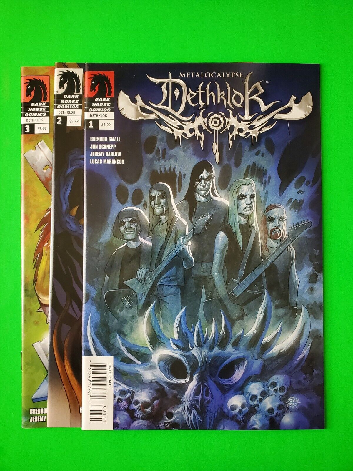 Metalocalypse: Dethklok #1 #2 #3 - Complete Brendon Small Dark Horse Series 2010