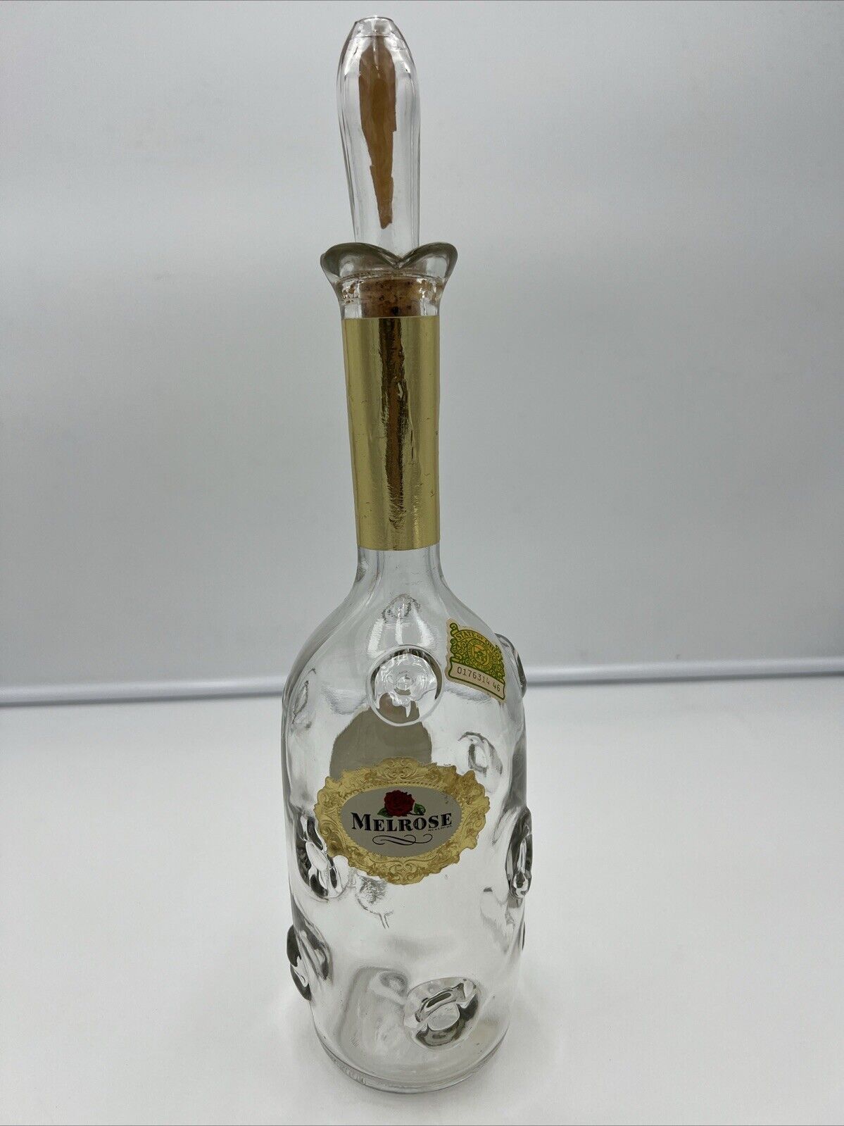 Vintage Melrose Rare Whiskey Blend Decanter  With Original Tax Stamps