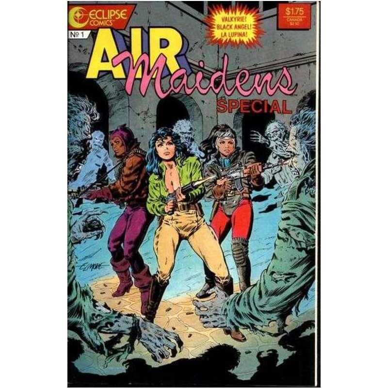 Air Maidens Special #1 Eclipse comics VF+ Full description below [f;