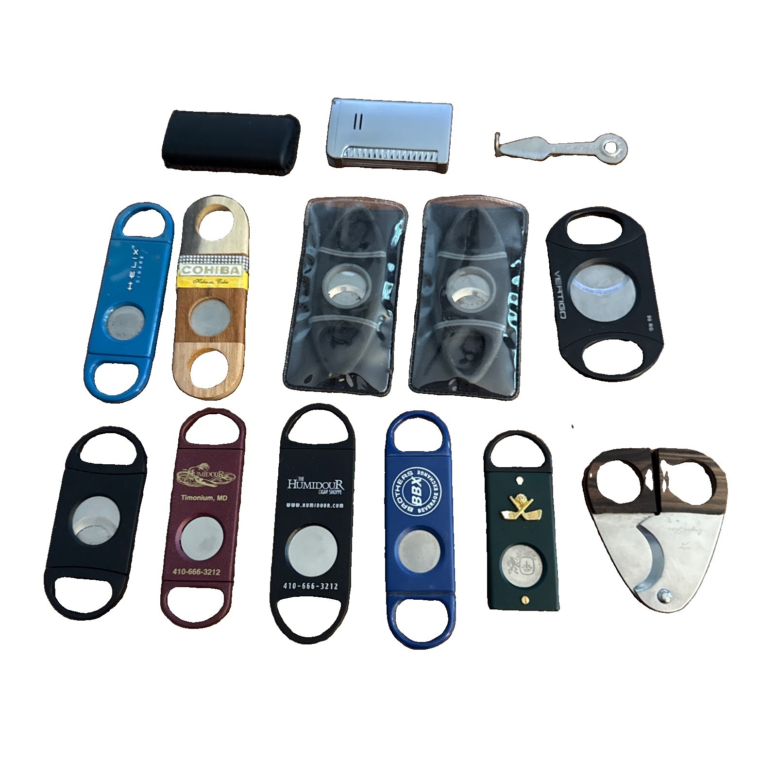 Vintage Cigar Cutter & Lighter Collection – Mixed Branded Lot