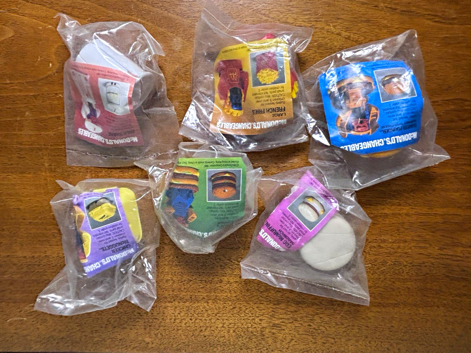 1987 NEW McDonald\'s Changeables Happy Meal Toys SEALED NEW Unopened 1987 NEW McDonald\'s Changeables Happy Meal Toys SEALED NEW Unopened