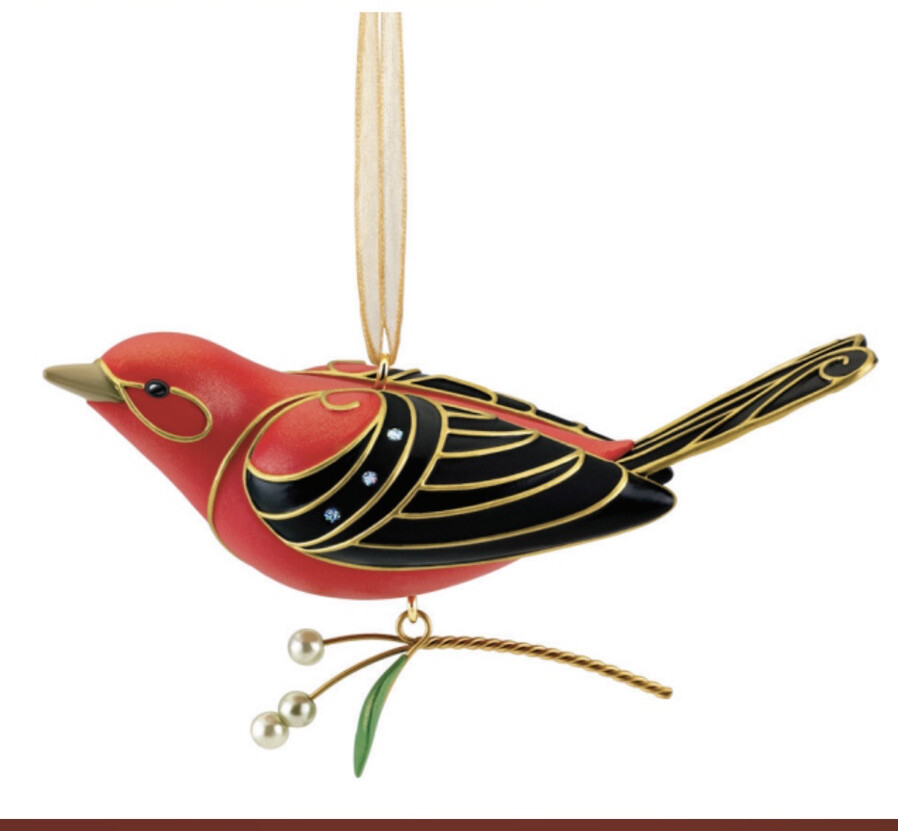 Hallmark 2011 Beauty of Birds Scarlet Tanager Ornament Special Edition New