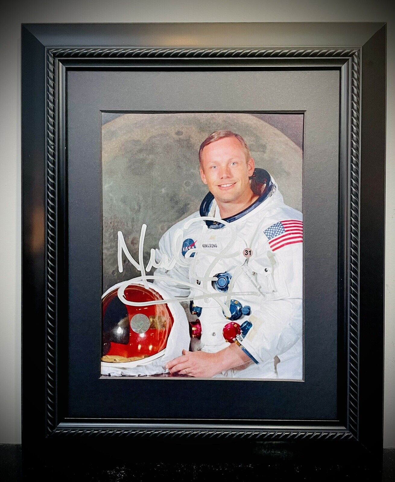 NEIL ARMSTRONG NASA Apollo 11 Autographed Signed Photo comes With COA & Framed