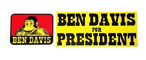 Ben Davis for President Bumper Sticker 100% Authentic, Model:, Sport & Outdoor