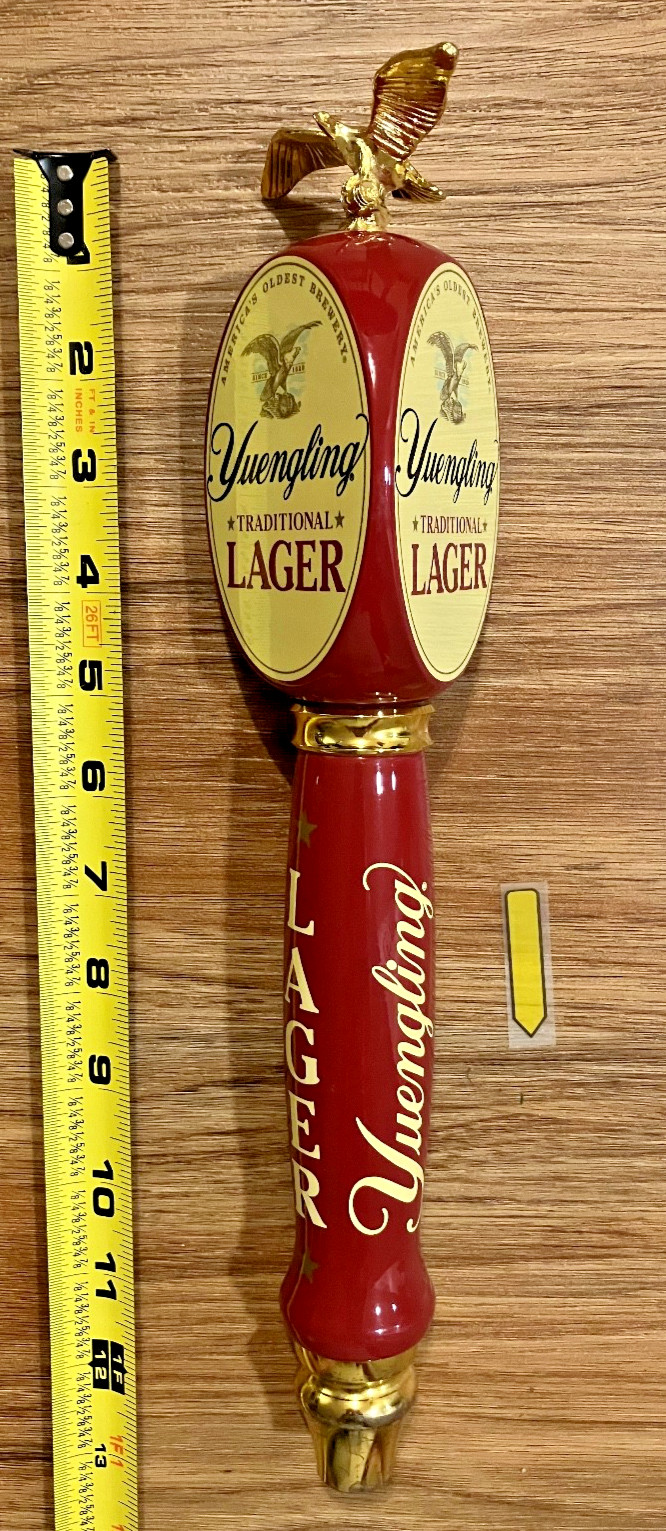Yuengling Beer Tap Handle Knob Keg Draft Bar Top Brewing Lager Vintage Large
