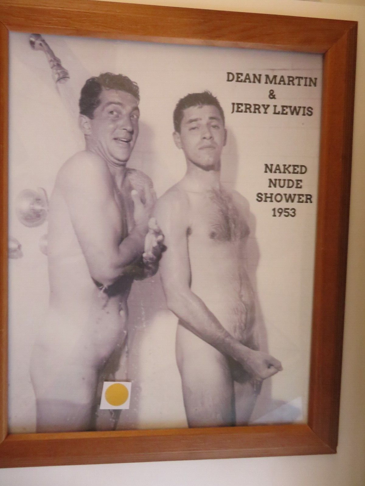 Dean Martin & Jerry Lewis, Nude, Naked Shower Photo 1953 Repro Of Orignial Nice
