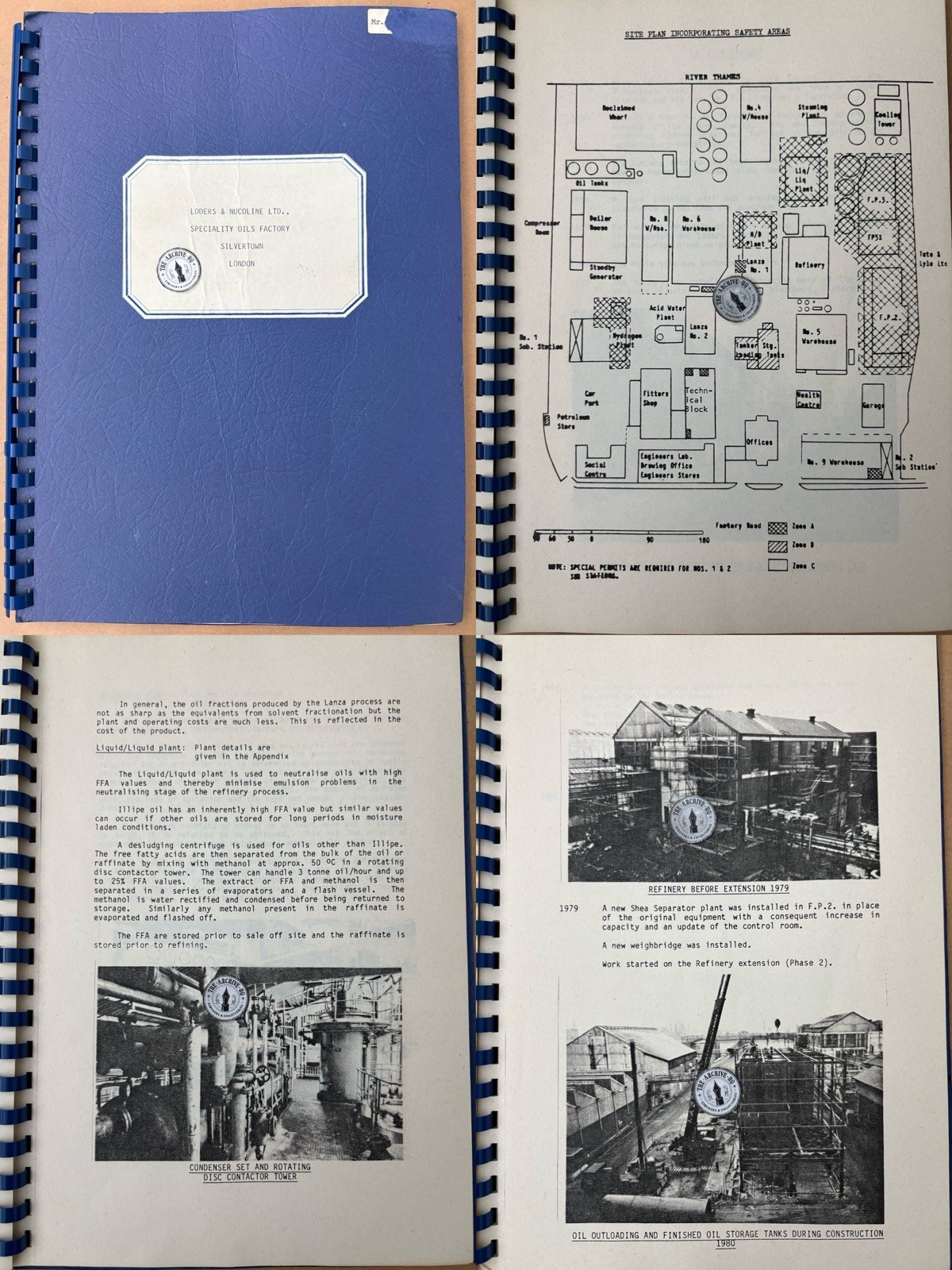 Vintage Loders & Nucoline Ltd Silvertown London Docks Oils Factory History Book