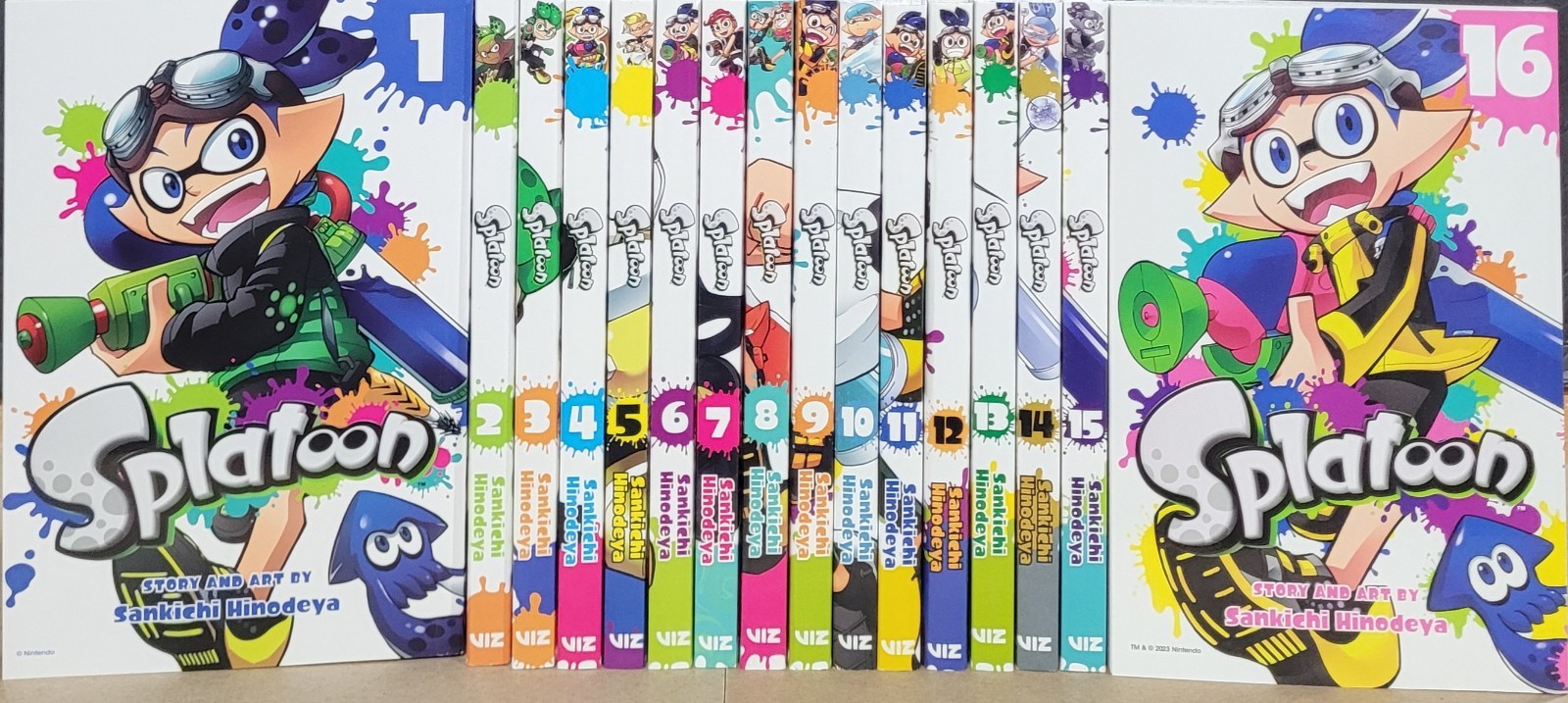 Splatoon Manga Volumes 1-16  English Graphic Novel Brand New Set Viz Media 