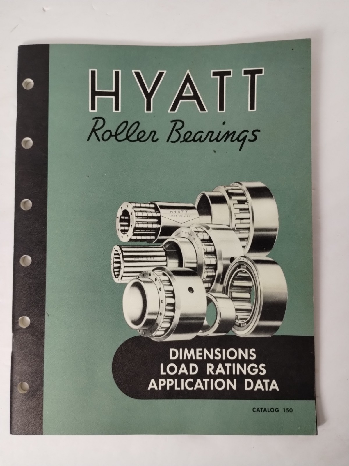 Vintage 1950 Hyatt Roller Bearing Dimensions Load Ratings Catalog 150