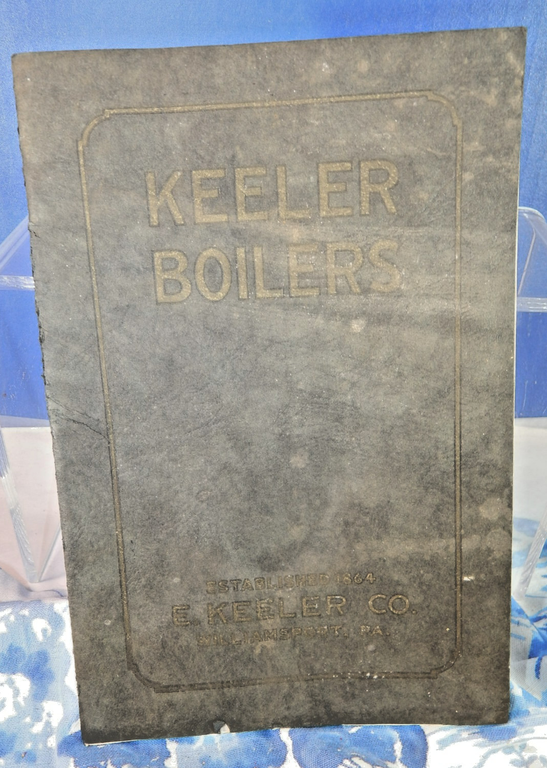 Antique Keeler Boiler Sales Brochure Catalog 1926 Williamsport Pennsylvania