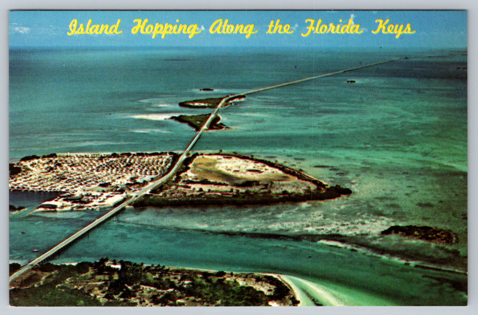c1970s Seven Mile Bridge Florida Keys Dexter Press Postcard