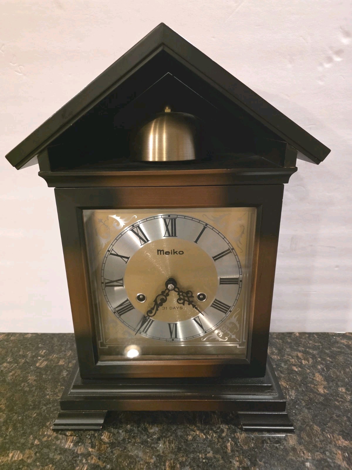 VINTAGE MEIKO 31 DAYS CHIME MANTLE CLOCK - RARE