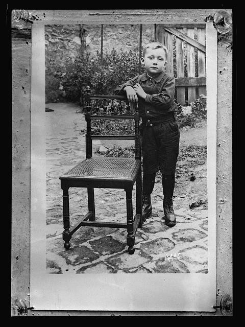 Photo:Valentin Hulin Essonnes France 1919 French Boy Portrait WWI AEF