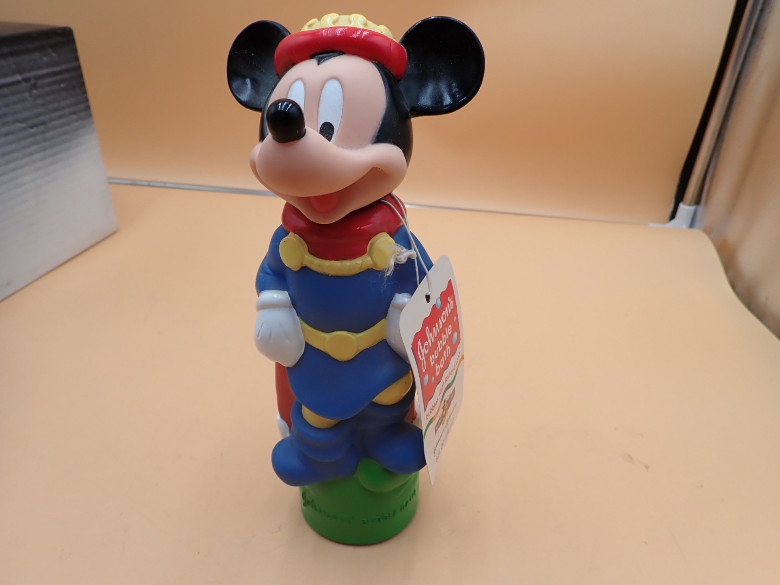 Vintage 1997 Mickey Mouse King Bubble Bath Johnson & Johnson Full Bottle 9\