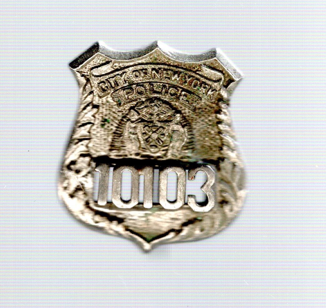 Vintage NYPD City of New York Police 10103 Lapel Pin