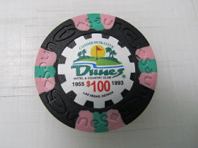 $100 Dunes Hotel Country Club Casino + FREE Mystery Las Vegas Bonus Poker Chip