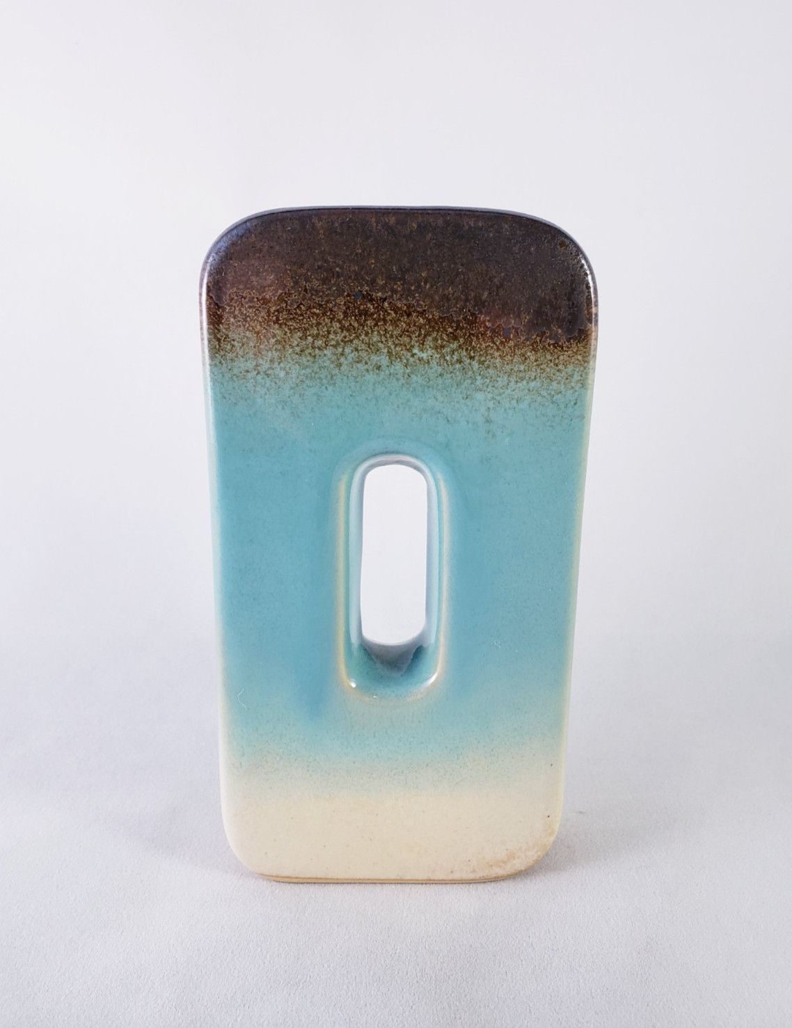 Drip Glaze O Shaped Ceramic Pottery Vase