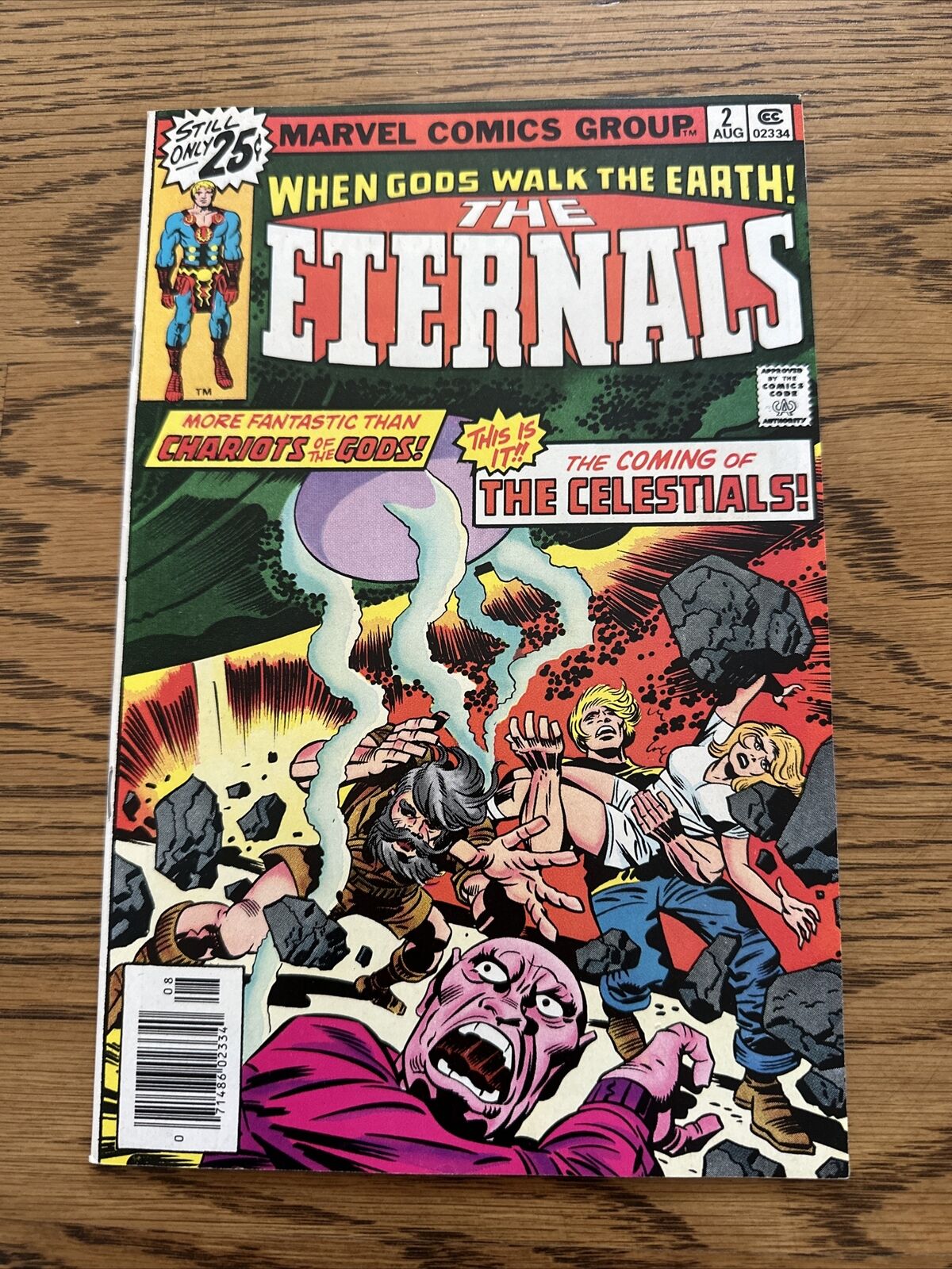 The Eternals #2, (Marvel 1976) Key 1st Appearance of Celestials Newsstand NM