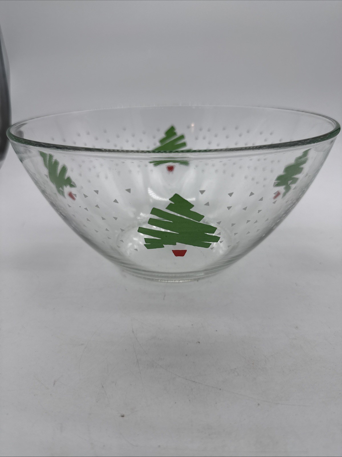 Rare Vtg ARCOROC FRANCE 1989 DAYTON HUDSON CHRISTMAS TREE CONFETTI Serving Bowl