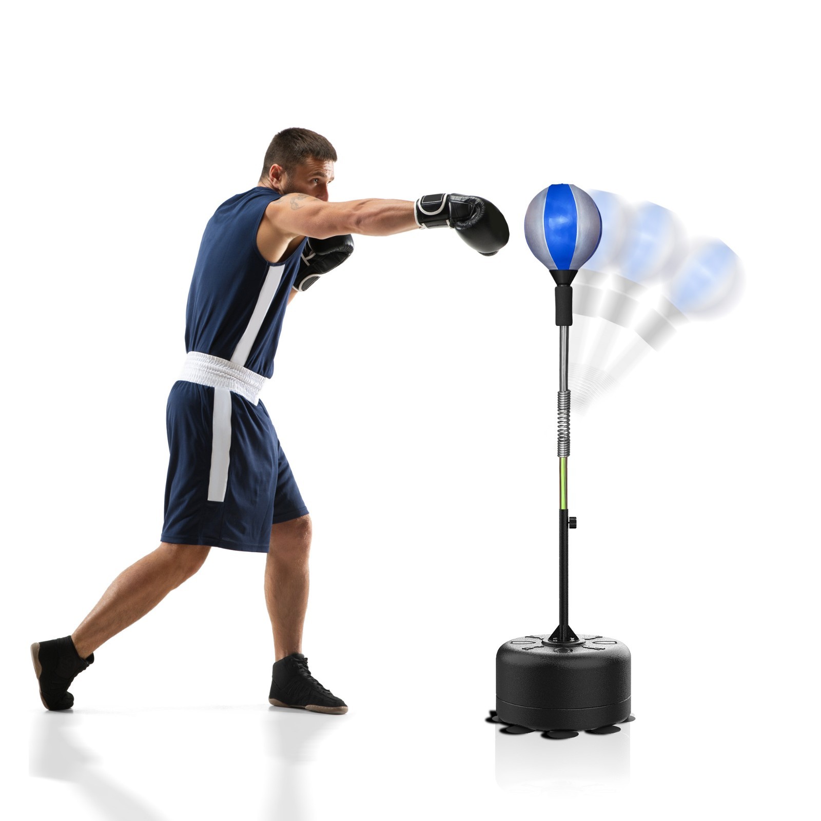 Cobra Reflex Bag, Fast Action Punching Bag with Stand, Adjustable Height Boxing