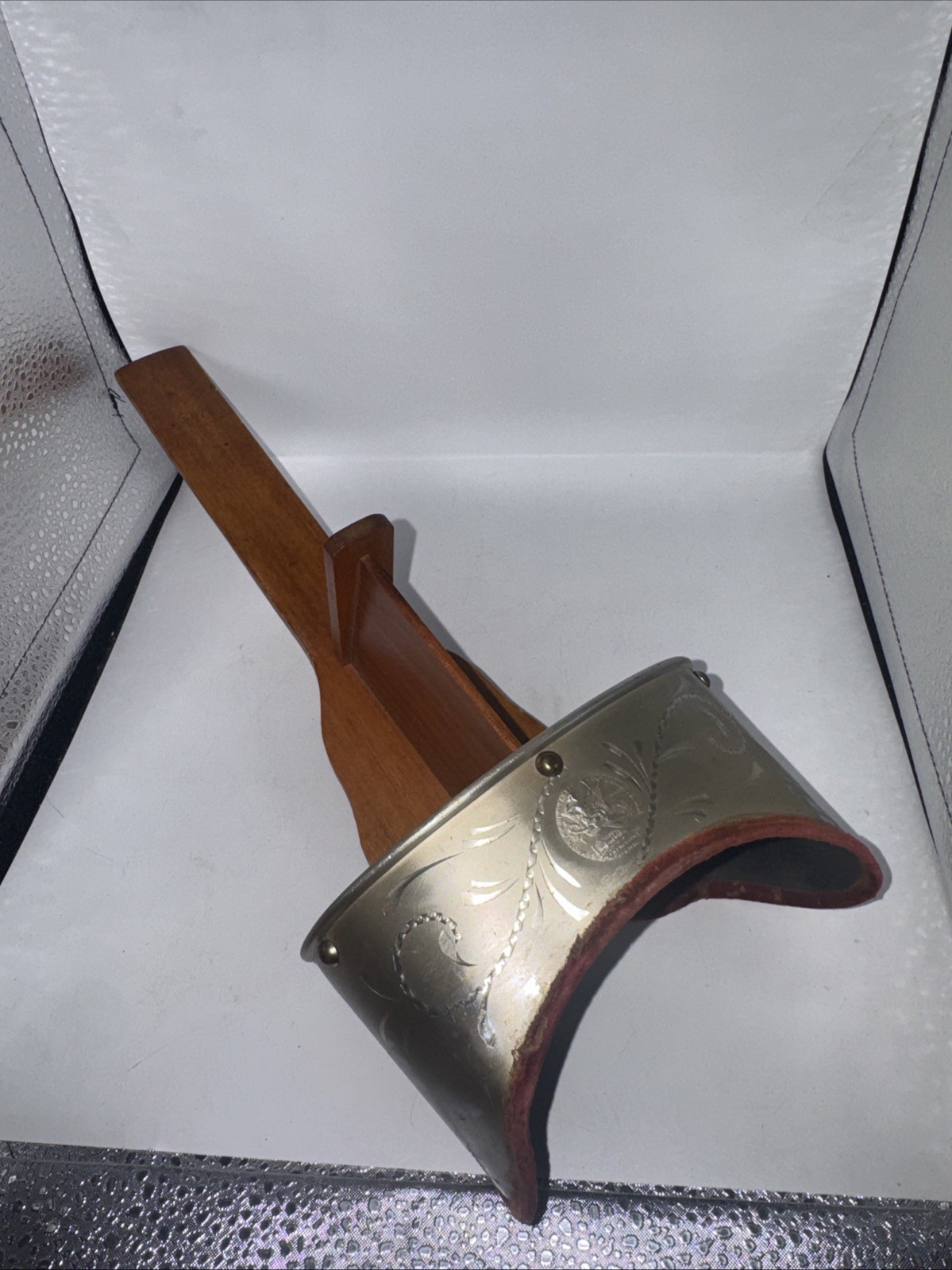HC WHITE CO Aluminum Wood Handheld Stereoscope Stereoviewer AE
