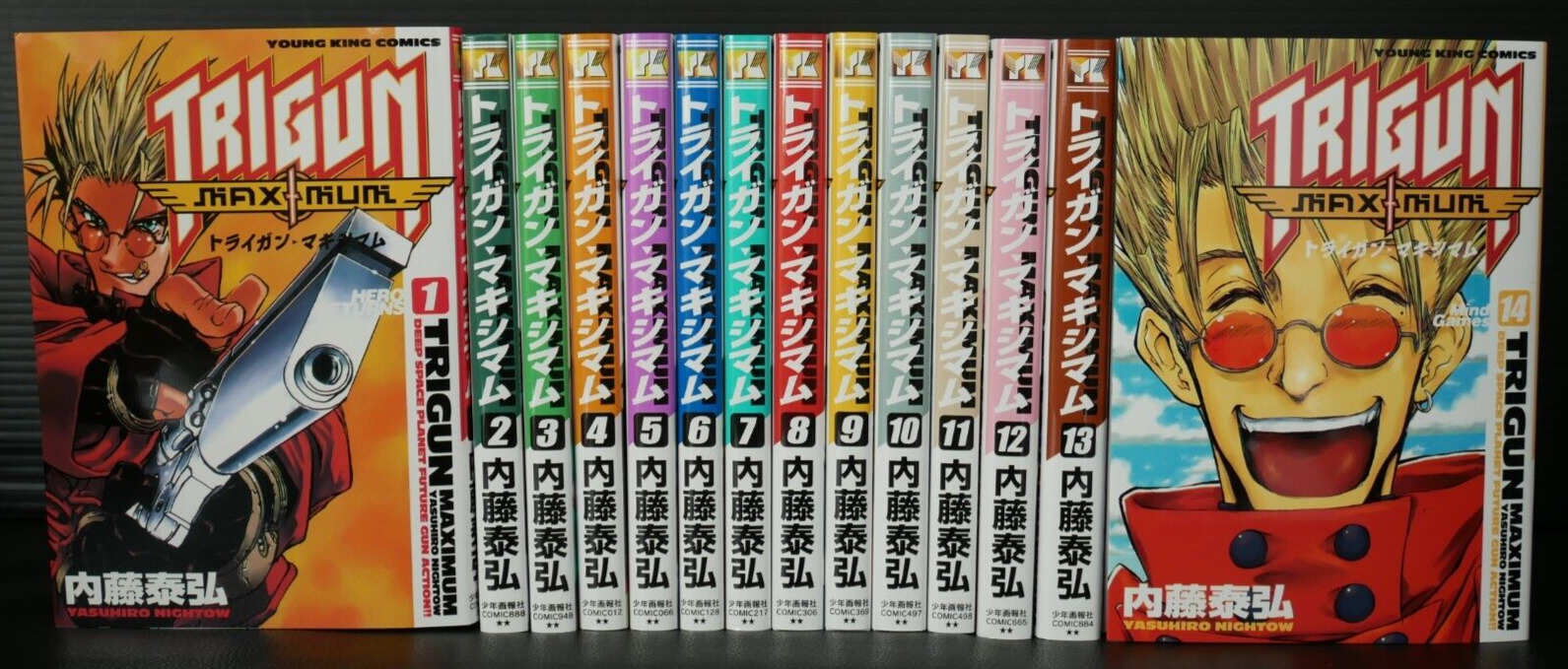 JAPAN Yasuhiro Nightow manga LOT: Trigun Maximum vol.1~14 Complete Set