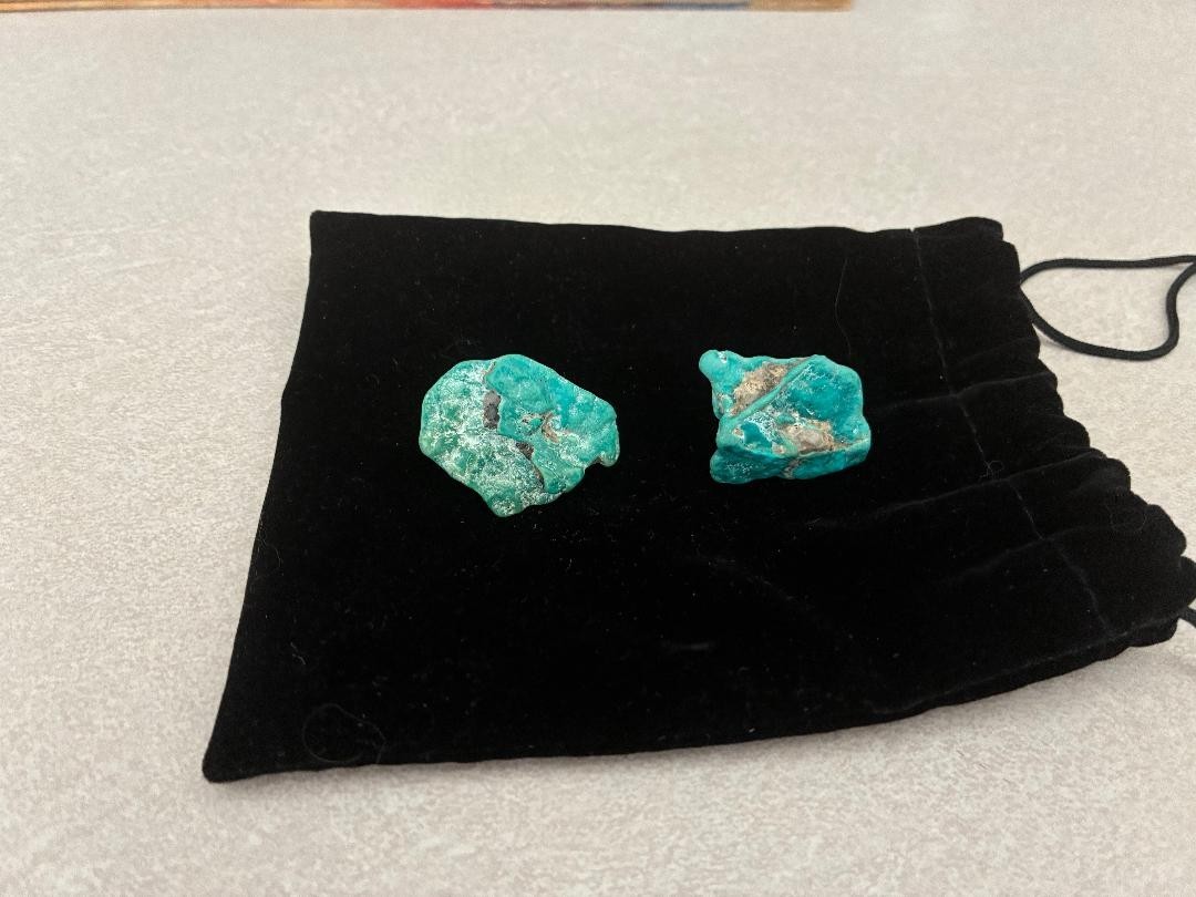 Vintage Southwestern Style Rough Turquois Men\'s Estate Jewelry