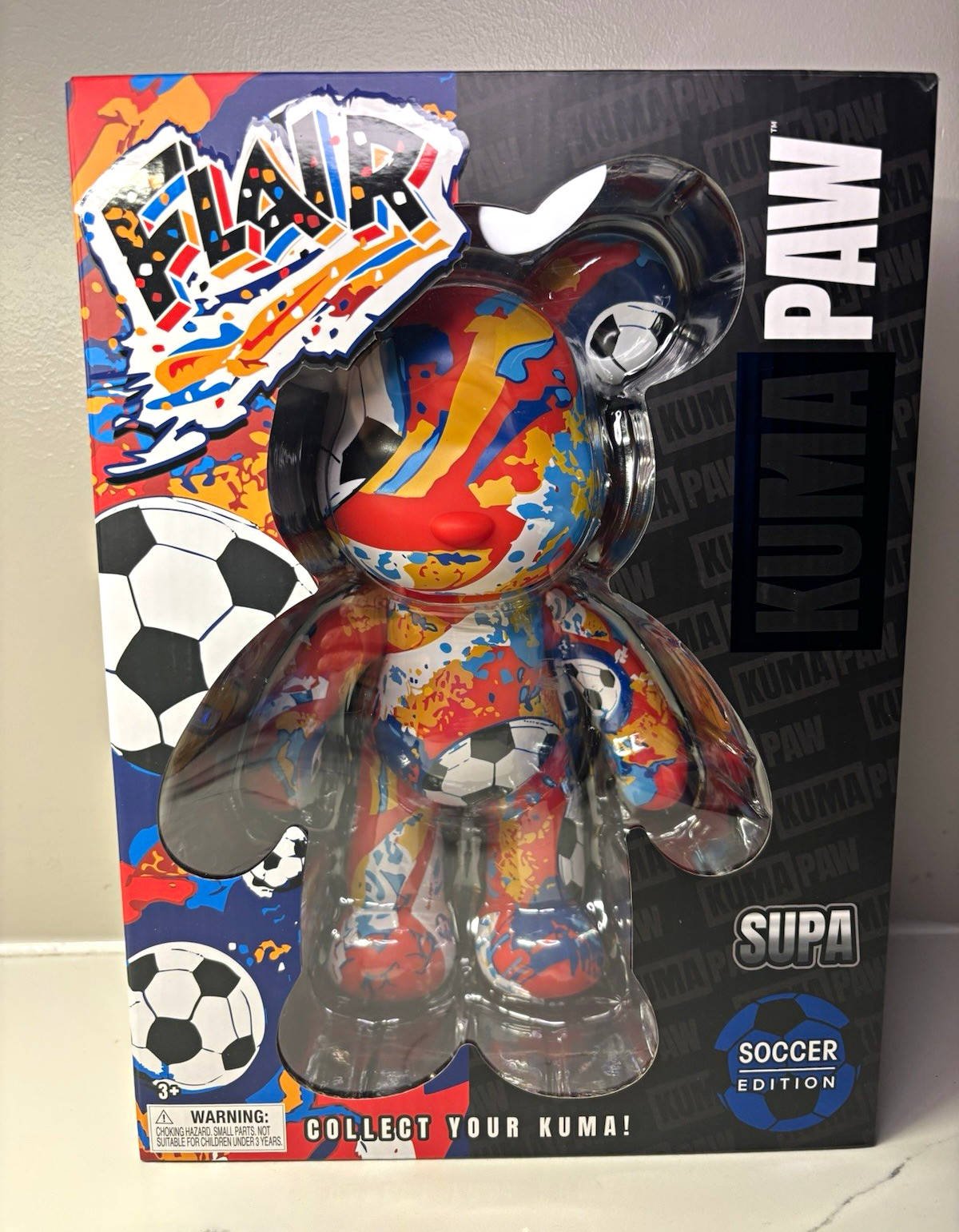 Kuma Paw Collectibles Flair Kuma Paw Soccer Edition Vinyl Figure Multicolor Kuma Paw Collectibles Flair Kuma Paw Soccer Edition Vinyl Figure Multicolor