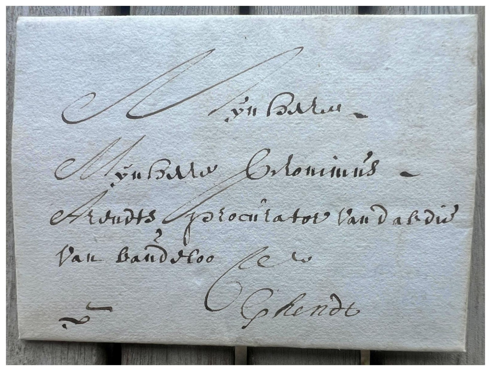 BELGIUM OLD LETTER 1669 BRUGES BRUGGE LAS AUTOGRAPH OLD MAIL 1600\'s