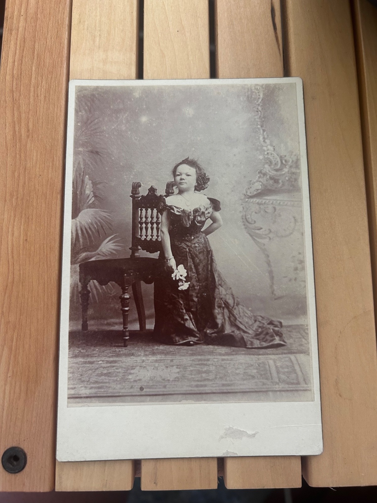 Sideshow Cabinet Card Princess Karoline Living Doll Budapest 1909 Fair