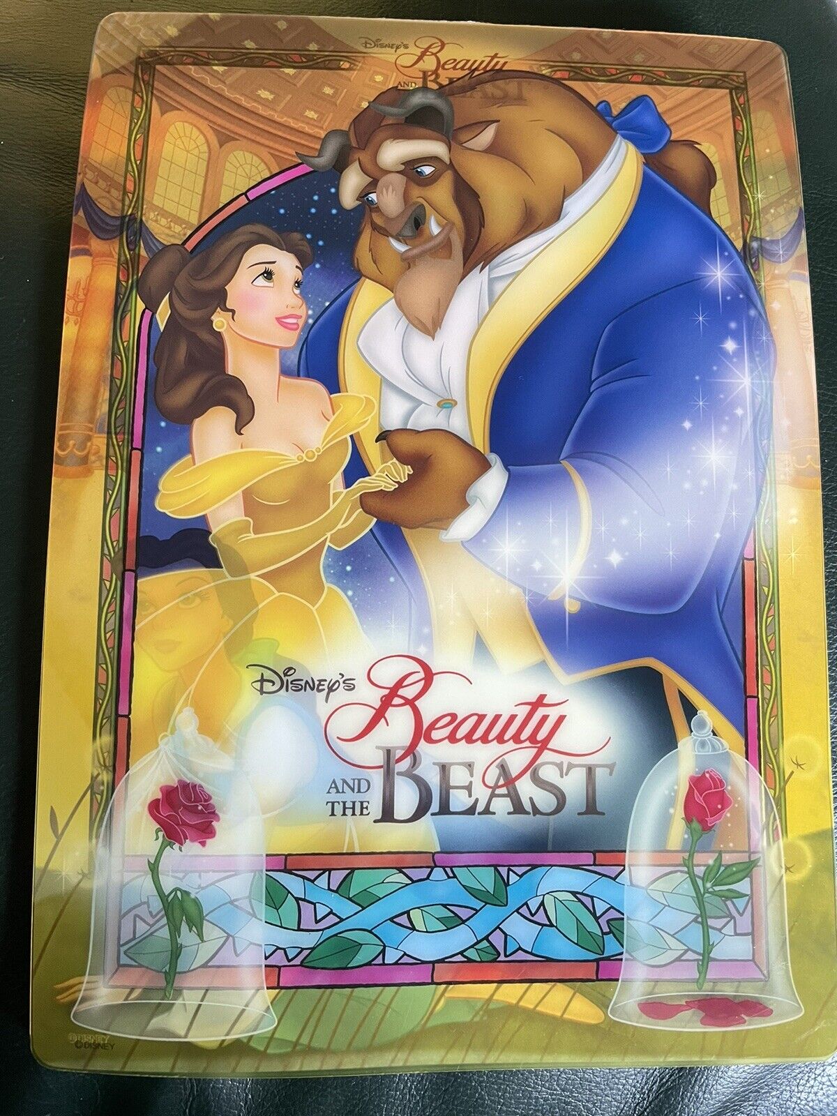 Disney Tokyo Disneyland Beauty And The Beast Notepad Large Size Belle Vintage