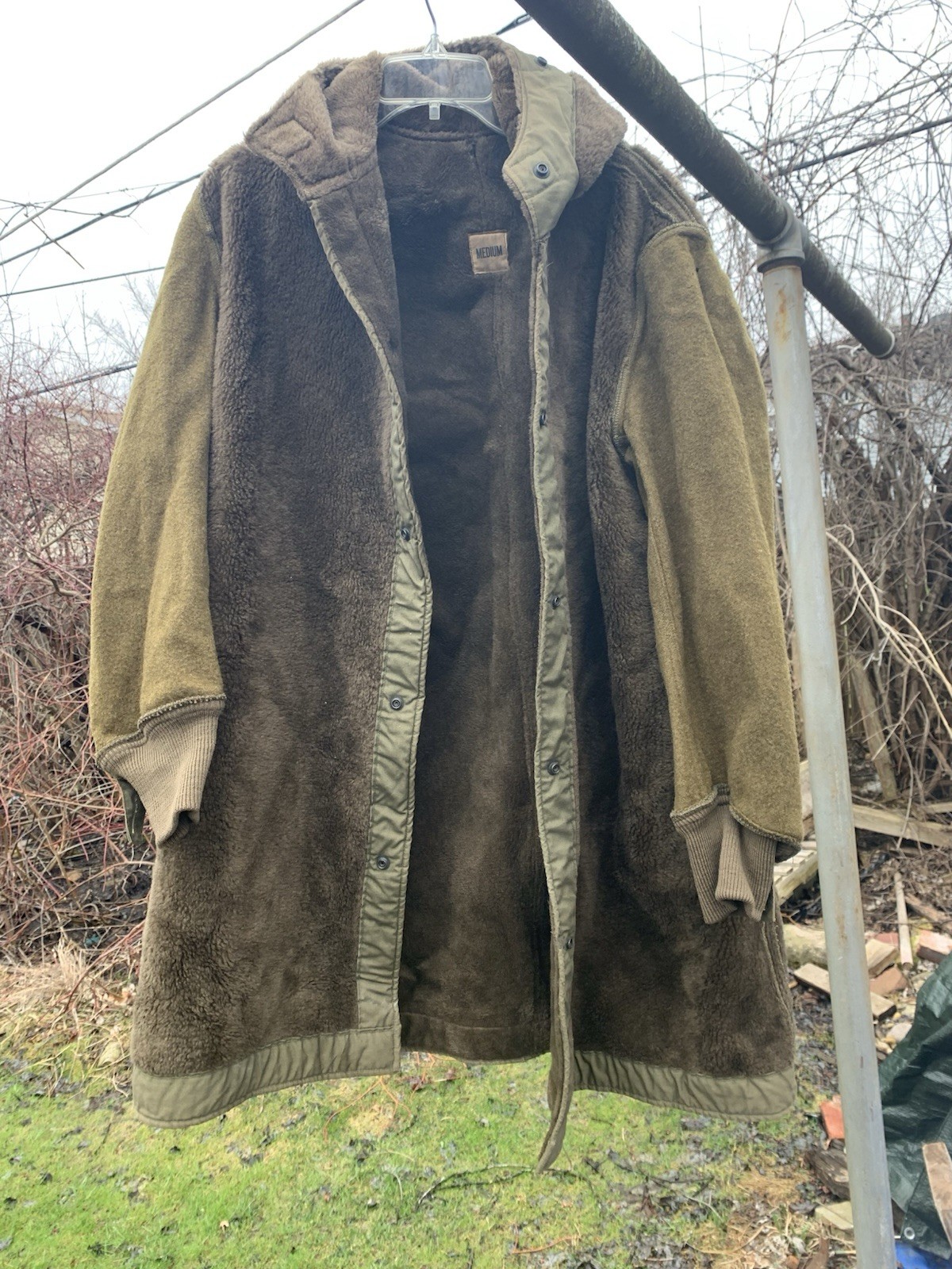 RARE VINTAGE M51 FRIESE HOODED MOHAIR PARKA LINER