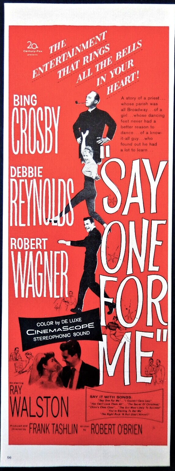Say One for Me movie ad Debbie Reynolds Vtg 1959 Bing Crosby advertisement 