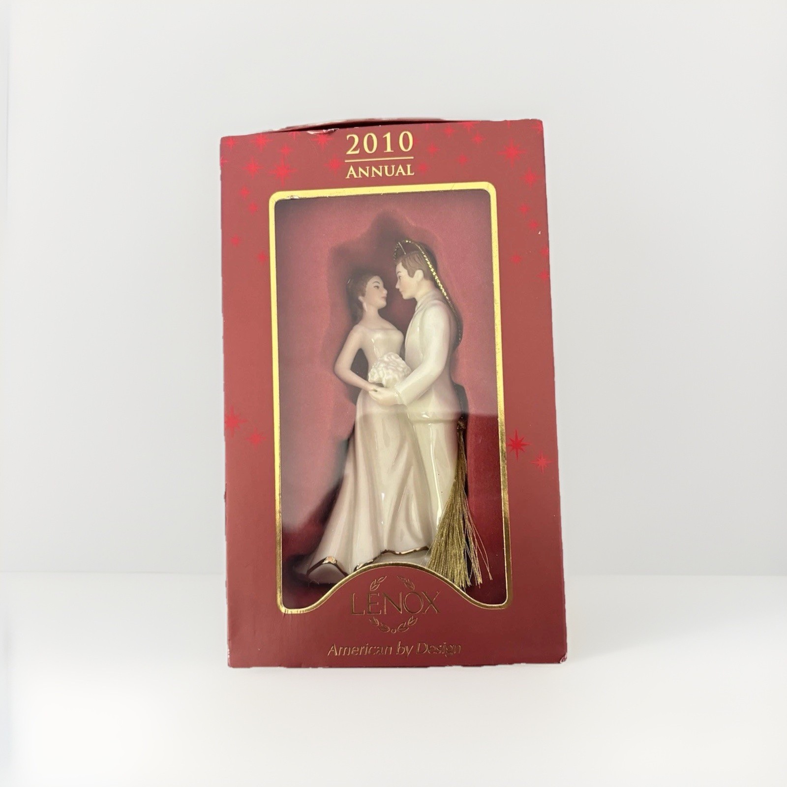 Lenox 2010 Annual Always & Forever Bride & Groom Porcelain Ornament New In Box