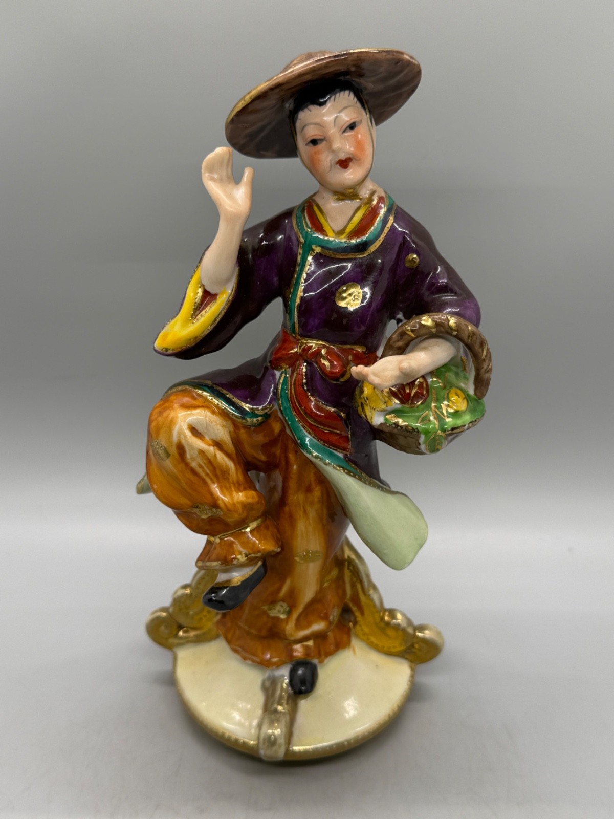 VTG Occupied Japan Dancing Women Porcelain Figurine Hand Painted 1945-1952