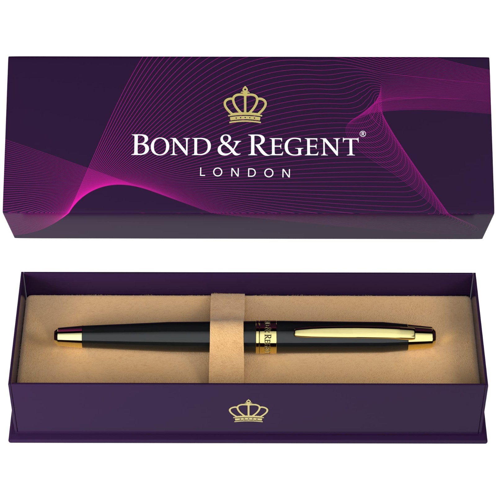 Luxury 24K Gold Rollerball Pen - Elegant Executive Writing Gift Set for Men & Wo
