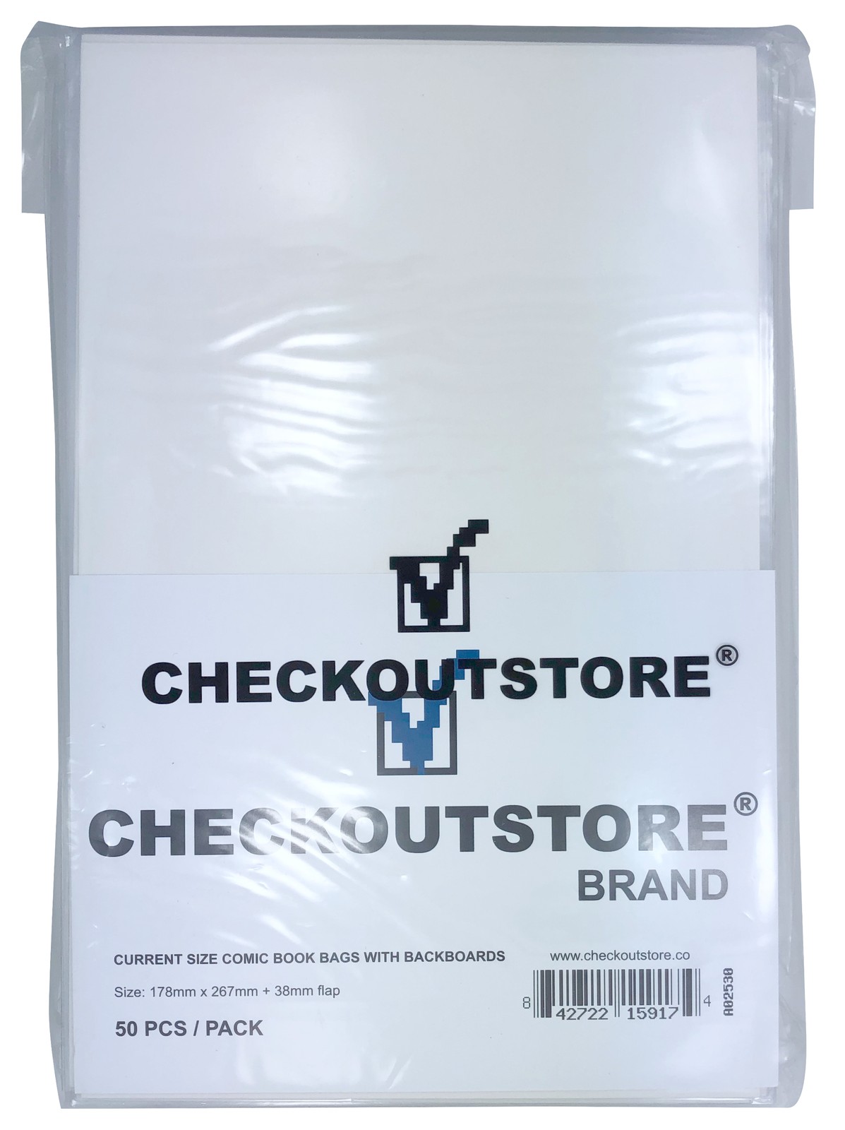 COS Crystal Clear Current Age Age Thick Comic Book Bags /w Backing Boards