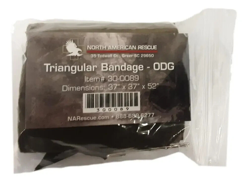 12 Pack GI NAR Military Triangular Muslin Medic Bandage 37x37x52 30-0089