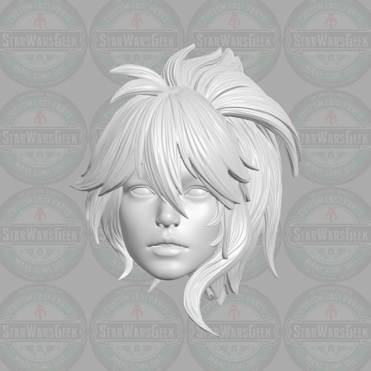 Generic Female adventurer custom head for 1:18 1:12 1:10 & 1:6 action figure