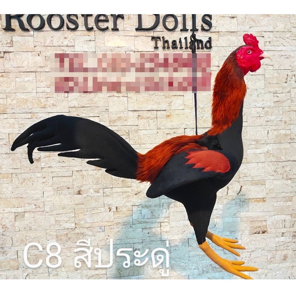 Handcraft Rooster Silicone Doll Figurine Exercise Fighter Collectibles Model C8